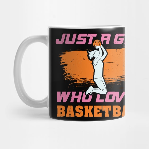 Cute Basketball Lover B-Ball Player Girls Gift Idea by Dolde08